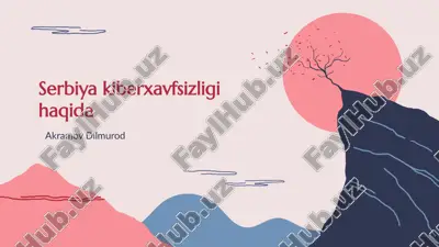 serbiya kiberxavfsizligi haqida — PPTX