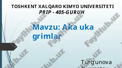aka-uka grimm-lar — PPTX