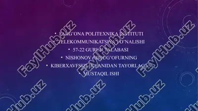 elektron pochtadagi phishing hujumlaridan himoya — PPTX