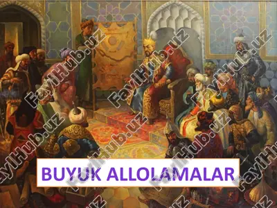 alisher navoiy va mirzo ulug'bek hayoti — PPTX