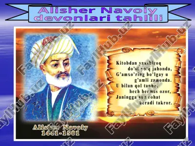 alisher navoiy devonlari — PPTX