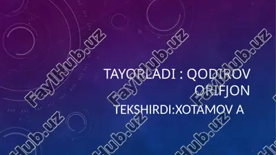auditning rejalashtirilishi — PPTX