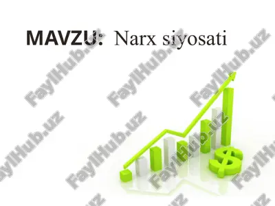 narx siyosati — PPT