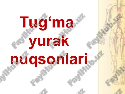 tug‘mayurak nuqsonlari — PPT