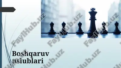 boshqaruvuslublari — PPTX