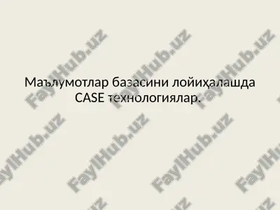 case-texnologiyalar — PPTX