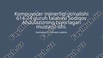 tizimga kirish — PPTX