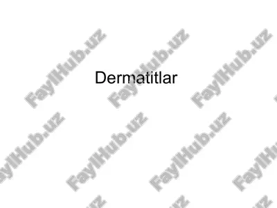 dermatitlar — PPT