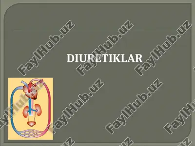 diuretiklar — PPT