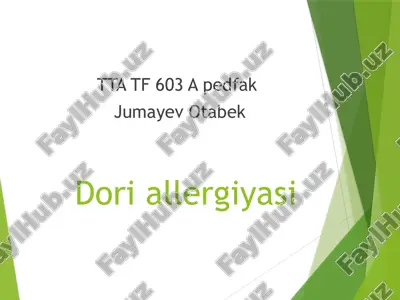 doriallergiyasi — PPTX
