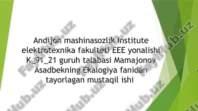 issiqxona effekti — PPTX