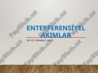 enterferensi̇yel akimlar — PPTX