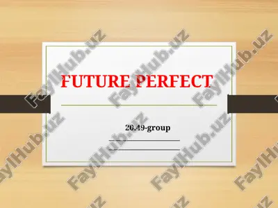 future perfect — PPTX