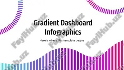 gradient dashboard infographics — PPTX