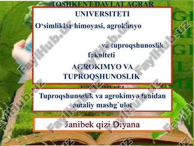 bo‘z tuproqlar, gidramorf tuproqlar, tog‘jigarrang tuproqlar uchun harakterli bo‘lgan morfologik belgilar — PPTX