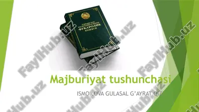 majburiyattushunchasi — PPTX