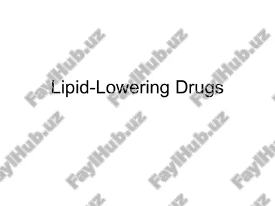 lipid-lowering drugs — PPTX