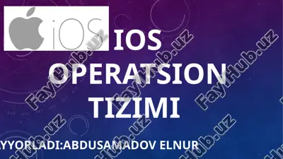 ios operatsion tizimi — PPTX