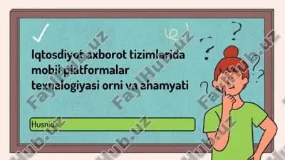 mobil platformalar: iqtisodiyotda innovatsiyalarni tezlashtirish — PPTX