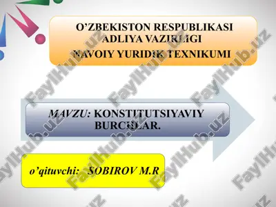konstitutsiya asoslari — PPTX