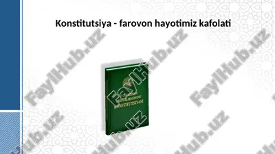 konstitutsiya — PPTX