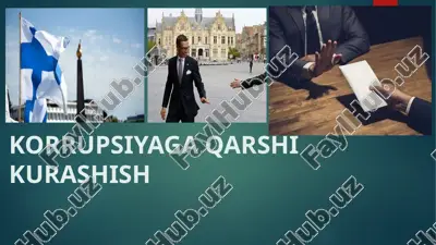 korrupsiyaga qarshi kurashish — PPTX