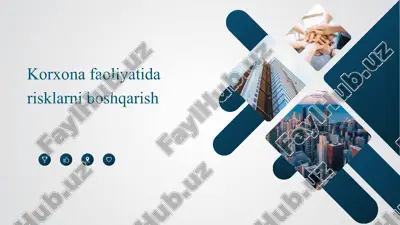 korxonafoliatidagi risklarni boshqarish — PPTX