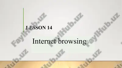 internet browsing — PPTX