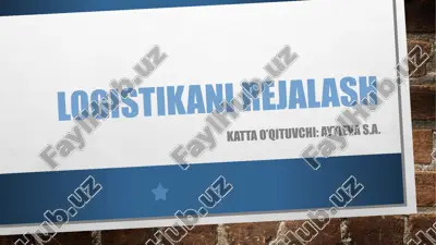 logistika nirejlash — PPTX