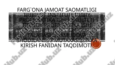 gigiyena fanining tarixi va rivojlanishi — PPTX