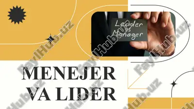 menejerva lider — PPTX