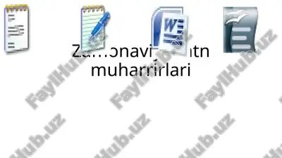 zamonaviy matn muharrirlari — PPTX