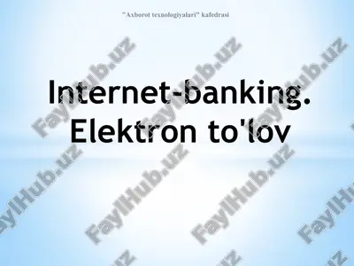 internet-banking.elektronto'lov — PPTX