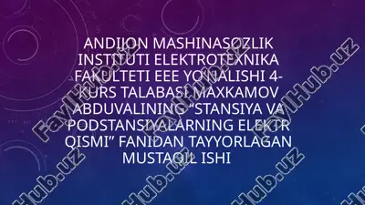 tok transformatorlarining xatoliklari — PPTX
