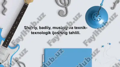 badiiy tasvirlarni loyihalash texnikasi — PPTX