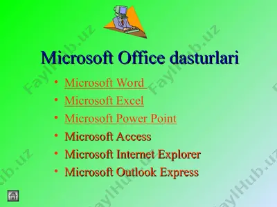 microsoft office dasturlari — PPT