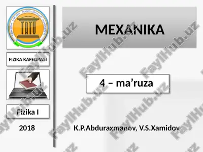 mexanika — PPTX