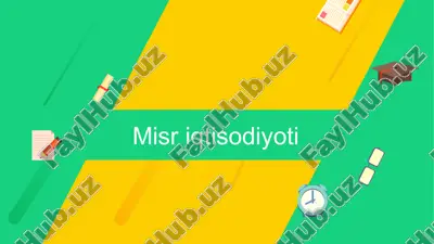 misriqtisodiyoti — PPTX