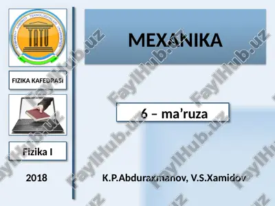 mexanika — PPTX