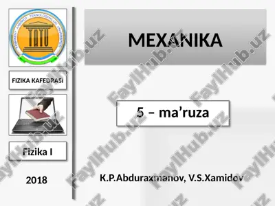 mexanika — PPTX
