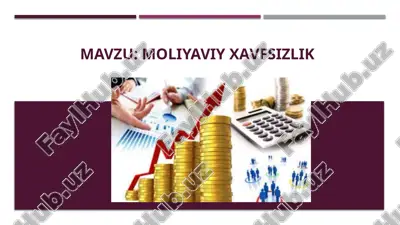 moliyaviy xavfsizlik — PPTX