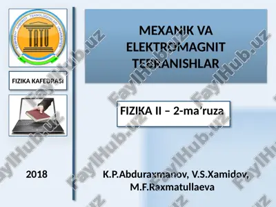elektrodinamika — PPTX