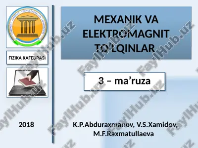 elektrodinamika — PPTX
