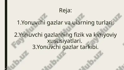yonuvchigazlar — PPTX