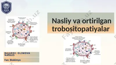 nasliy va ortirilgan trobosito patiyalar — PPTX
