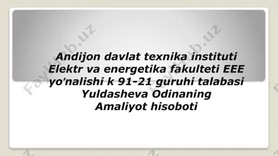kdcp200-dastgohi haqida umumiy ma'lumotlar — PPTX