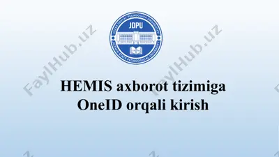hemisaxborottizimigaoneidorqalikirish — PPTX