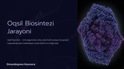 oqsil biosintezi jarayoni — PPTX