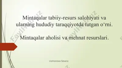 o'zbekiston respublikasi — PPTX