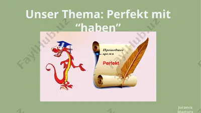 partizip (perfekt) va havolalari — PPTX